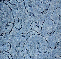 Ковролін для спальні та вітальні блакитний ALASKA 506