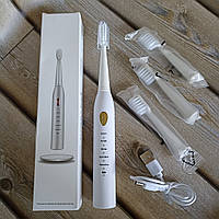 Звукова електрична зубна щітка - 4 насадок таймер - електрощітка зубна Sonic Ультразвукова