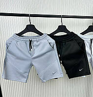 Модные Мужские шорты двухнить петля серый