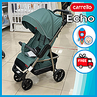 Коляска прогулочная Carrello Echo CRL-8508 (чехол на ножки, дождевик, подстаканник, корзина) Изумрудный