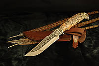 Подарочный нож "Сокол" нержавеющая сталь, кап клена PRO_2900