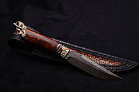 Авторский нож ручной работы "Сирена" айронвуд, бивень мамонта PRO_15000