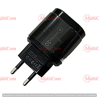 04-02-058. Зарядний пристрій 3 гнізда USB QC3.0 3А, чорний