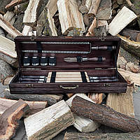 Подарочный набор шампуров ЯГУАР Gorillas BBQ в деревянной коробке PRO_3040