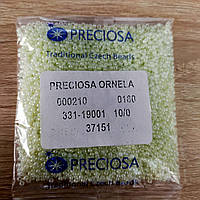 Бисер 37151 Чешский Preciosa 10/0 салатовый, перламутровый - 50 грамм