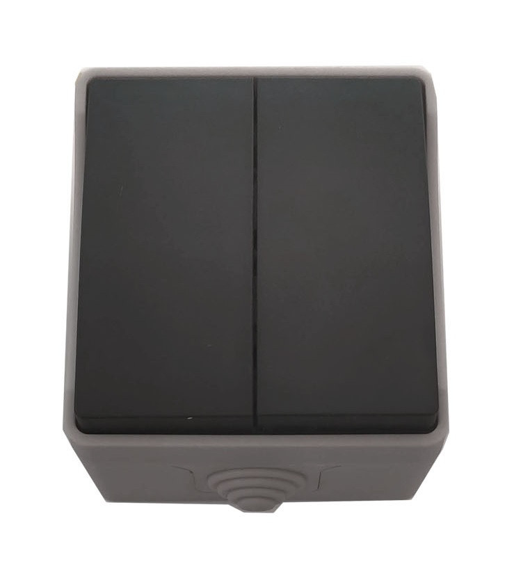 Вимикач для відкритого встановлення 2-кл. IP54 TNSY SURFACE