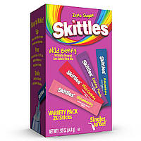 Порошковый напиток Skittles Wild Berry Singles To Go Variety Pack 54.4г