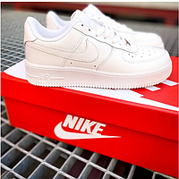 Кроссовки Nike Air Force 1 white белые мужские низкие кроссовки Найк аир Форс унисекс