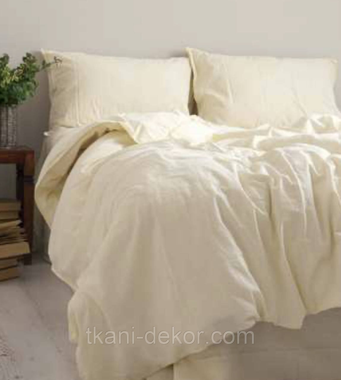 Варена бавовна, крем однотон (ширина 250 см, 120 г/м2), фото 1