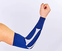 Нарукавник компресійний рукав для спорту Zelart BC-5667 колір темно-синій mn