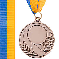 Заготовка медали с лентой Zelart SKILL C-4845 цвет серебряный js