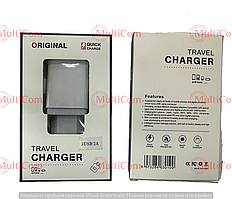 04-02-057. Зарядний пристрій 3 гнізда USB 2 А, білий