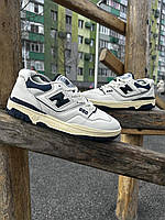 Кроссовки мужские New Balance 550 (white & navy) PRO_1050