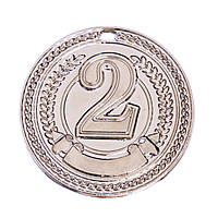 Медаль спортивная без ленты Zelart CELEBRITY C-6408 цвет серебряный mn