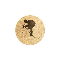 Жетон-наклейка 25 мм Zelart Велогонці 25-0036 колір золотий js