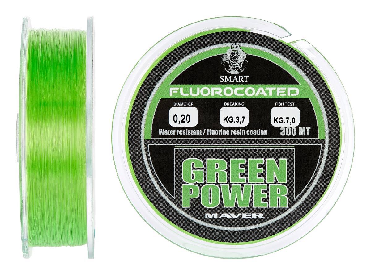 Леска Smart Green Power Fluorine 300m 0.20mm 3.7kg, фото 1