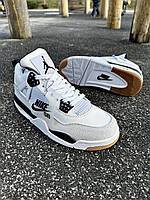 Кроссовки мужские Nike SB Air Jordan Retro 4 (белые) PRO_1750