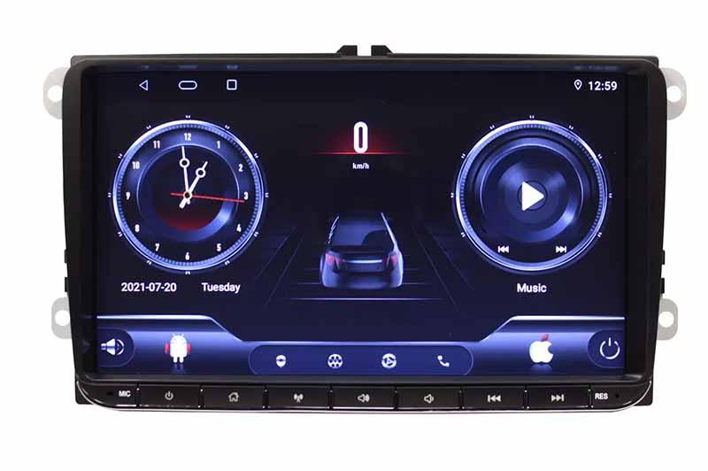 Автомагнітола PI-906 WOLKSVAGEN 1DIN ANDROID 10.0 3/32 Gb з Bluetooth та камерою заднього виду