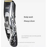 Машинка для стриження волосся тример VGR акумуляторна портативна G-040, фото 7