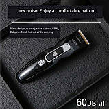 Машинка для стриження волосся тример VGR акумуляторна портативна G-040, фото 9