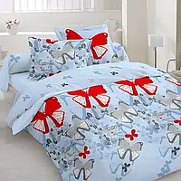 Двуспальный комплект постельного белья "Красные бабочки" PRO_660