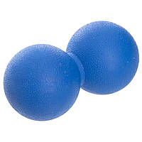 Мяч кинезиологический двойной Duoball Zelart FI-6909 цвет синий js