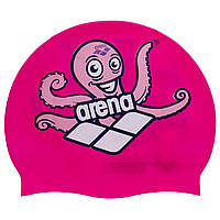 Шапочка для плавання дитяча ARENA MULTI JUNIOR WORLD CAP 5 AR-91388-20 колір малиновий mn