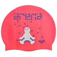 Шапочка для плавания детская ARENA KUN JUNIOR CAP AR-91552-90 цвет красный mn