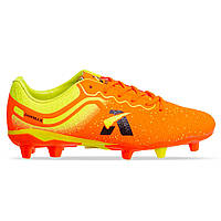 Бутсы футбольные DONMAX H18005 размер 45 цвет оранжевый-лимонный js