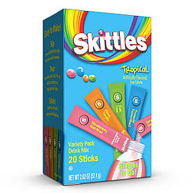 Порошковий напій Skittles Tropical Singles To Go Variety Pack 57.4г
