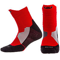 Носки спортивные Zelart ALL STAR JCB3302 цвет красный-черный mn