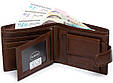 Мужской кожаный кошелек dr Bond коричневый, фото 3