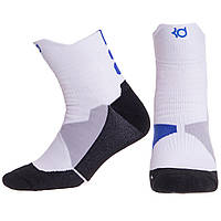 Носки спортивные Zelart DML7501 цвет белый-черный-синий mn