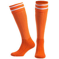 Гетры футбольные Zelart CO-5607 цвет оранжевый-белый mn