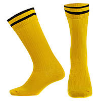 Гетры футбольные юниорские Zelart CO-5608 цвет желтый-черный js