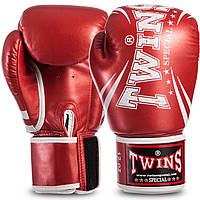 Перчатки боксерские TWINS FBGVSD3-TW6 размер 12 унции цвет красный металлик js