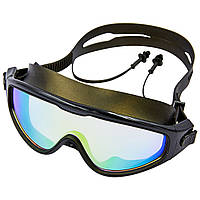 Очки-маска для плавания с берушами SPDO S1816 цвет черный mn