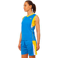 Форма баскетбольная женская LIDONG LD-8295W размер XL цвет синий-желтый js