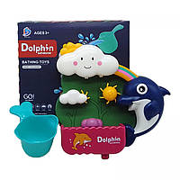 Игрушка для ванной Водопад для купания малыша «Водограй Дельфин» на присосках