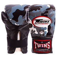 Снарядні рукавички шкіряні TWINS FTBGL1F-AR розмір L колір камуфляж сірий js