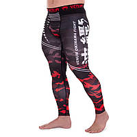 Компрессионные штаны тайтсы для спорта VNM OKINAWA 9604 размер XL цвет черный-красный js