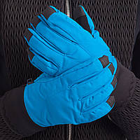Перчатки горнолыжные теплые женские Zelart B-666 размер m-l цвет голубой js