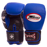 Перчатки боксерские кожаные TWN CLASSIC 0269 размер 14 унции цвет синий-черный mn