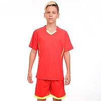 Форма футбольна підліткова Zelart Grapple CO-7055B розмір 28, зріст 140 кольору червоний js