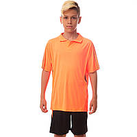 Форма футбольная подростковая Zelart New game CO-4807 размер 28, рост 140 цвет оранжевый-черный mn