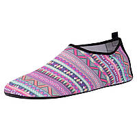 Взуття Skin Shoes для спорту та йоги Zelart PL-1822 розмір 2xl-42-43-27-28 см колір рожевий-білий js