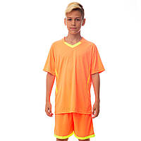 Форма футбольная подростковая Zelart Grapple CO-7055B размер 24, рост 120 цвет оранжевый mn