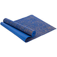 Коврик для йоги Льняной (Yoga mat) Zelart FI-2441 цвет синий js