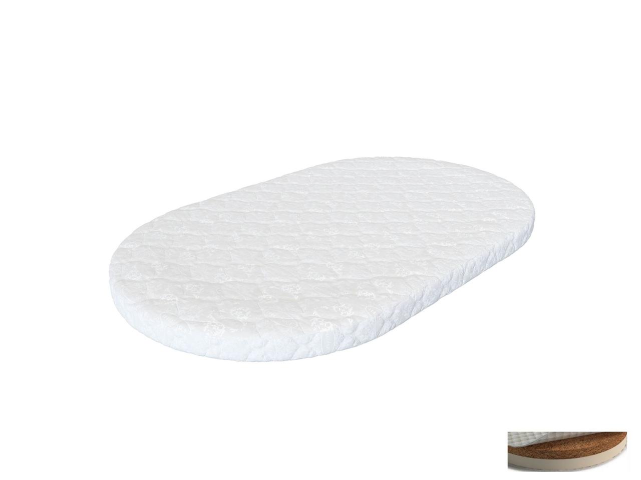 Матрац в ліжечко Smart Bed Round 72x120 IngVart, кокосова койра + латекс