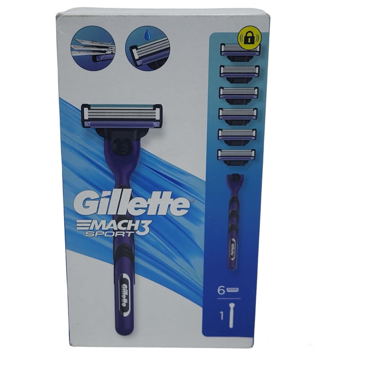 Верстат Gillette Mach 3 Sport + 6 змінних касет, фото 1